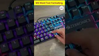 Ms Word Text Formatting Shortcut Keys #msword #laptop #computer #pc #viral #reels #shorts #keyboard