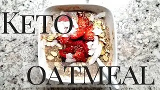 Keto & Vegan 2 Minute Oatmeal | Low Carb Porridge | Keto Breakfast Recipes