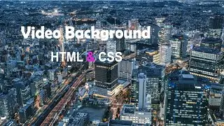 how to add video background in html css | background video using html and css