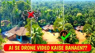 How to make drone video of a village using AI | How to make drone video with AI | AI Drone Video ...
