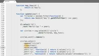 Smoothing the Animation with Transitions - Data Visualization and D3.js