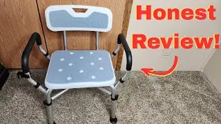 BRITULIF Shower Chair Review &ndash; 550 lbs of Safety & Comfort #disabilityaid #bathroomsafety