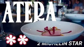 The BEST 2 MICHELIN STAR Lunch in New York City!! | Atera, NYC