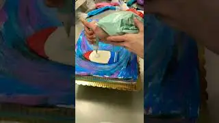 Galaxy theme cake 🌌🚀 Space cake 😋🤩 #cake #trendingshorts #cakedecorating #viral #cakeshub #shorts
