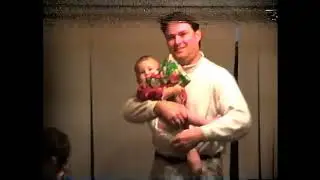 Santa at our house, dec., 1999