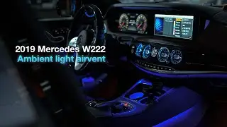 Turbine Style Ambient Air Vent for 2019 Mercedes W222 S-Class S560 by 인디웍 indiwork