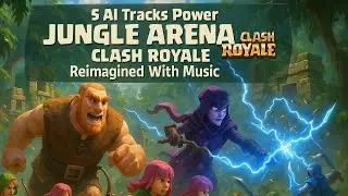 Clash Royale: Jungle Arena Battles | ANIMATION+GAMEPLAY+6 AI-Generated Music Tracks. Epic Gaming Mix