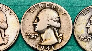 US 1941 Quarters - United States Valuable WWII Coins