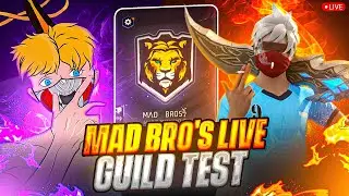 🔴 Guild Test Live 🔥Skill Check & Custom Match  🔥Join Now || @NG_MADMAX9 GUILD #guildtestlive 🔴 ||