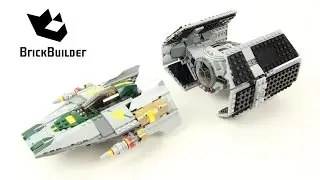 Lego Star Wars 75150 Vader's TIE Advanced vs. A-wing Starfighter - Lego Speed Build