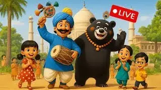 Live Now! Kalu Madari Aaya | कालू मदारी आया | Nursery Rhyme | Kids Song | Hindi Rhymes | Hindi Poem