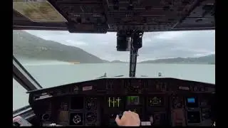 On board as the CL 415 scooper loads.