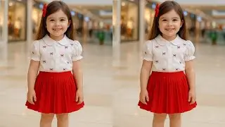 Puff sleeves baby girl top with skirt cutting and stitching tutorial| Shirt style top with skirt ✅