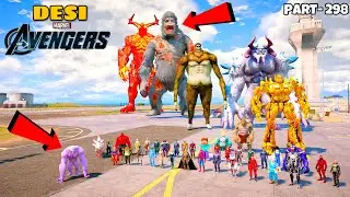 DESI Avengers Trying to Search Zombie King Kong Location and Kratos Become Powerful in GTA 5 | #298