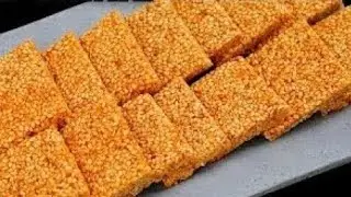 तिल गुड़ की चिक्की सिर्फ १० मिनट में | Makar Sankranti Special Til Gud Chikki Recipe |KabitasKitchen