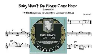 【Solo Transcription】Edmond Hall - Baby Won't You Please Come Home