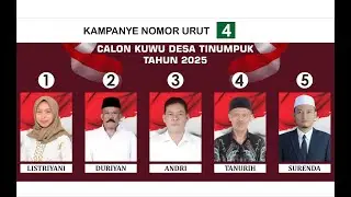 KAMPANYE Calon Kuwu Nomor urut 4 Desa Tinumpuk Pada Hari Rabu Sore Tanggal 03 Desember 2025