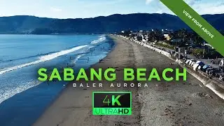 Sabang Beach in Baler Aurora drone footage video in 4K | Mavic Mini | Philippines travel drone