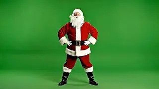 Santa Christmas Dancing Green Screen | Christmas Green Screen 2025