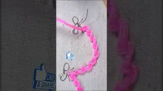 Basic Hand Embroidery Stitch Learning 🥰Beautiful Scroll chain stitch #handembroidery