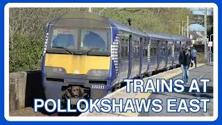 TRAINS at POLLOKSHAWS EAST railway station