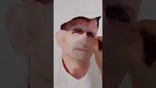 🎨 Emotional Watercolor Portrait | Every Wrinkle Tells a Story #artvideo #drawingprocess  #fineart