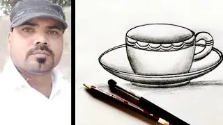 The correct way to make a cup plate | Cup plate drawing for beginners |