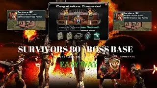 War Commander: Survivors 80 Boss Base (EASY WAY)