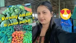 MORNING MARKET IN BANGALORE 🥦🫛🥕 | fresh vegetables | KR PURAM MARKET|@LizaKashyap24 