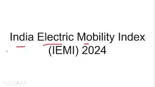 India Electric Mobility Index (IEMX) ll Tamil #nitiaayog 
