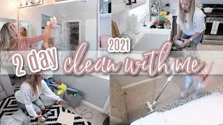 2 DAY CLEAN WITH ME // CLEANING MOTIVATION // Katie Sarah