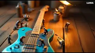 Crazy electric guitar is small luthier under construction