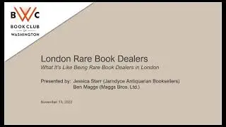 What It’s Like Being Rare Book Dealers in London