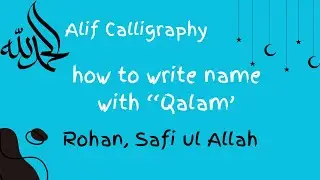 How to write with Qalam/ @Alifcalligraphy-k8v/ calligraphy art with Qalam