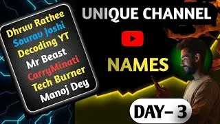 90 𝘿𝘼𝙔𝙎  𝘾𝙃𝘼𝙇𝙇𝙀𝙉𝙂𝙀 ( 𝘿𝘼𝙔𝙎 &ndash; 3 ) Best Unique Name For Youtube Channel 2026