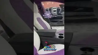 FULL CUSTOM INTERIOR @ TESLA MODEL 3!!! #dubai #caruae #explorerpage #foryoupage #palmjumeirah