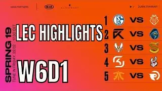 LEC Highlights ALL GAMES Week 6 Day 1 Spring 2019 League of Legends European Championship