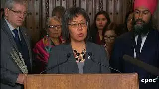 Charlie Angus and NDP news conference on Papal apology