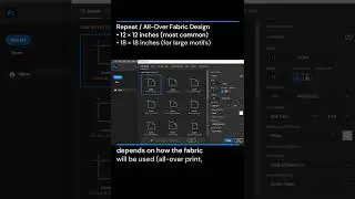 Best Size for Textile Digital Design | Fabric Print File Setup Explained #ytshorts #photoshop
