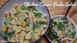 Chicken Caesar pasta salad