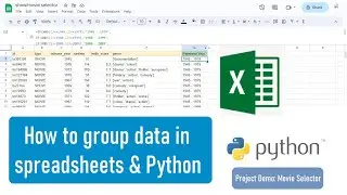 How to group data in spreadsheets & Python
