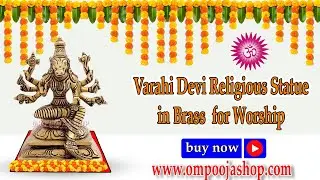 Varahi Devi Religious Statue in Brass  for Worship Goddess Brass Idol #ompoojashop Om Pooja Shop