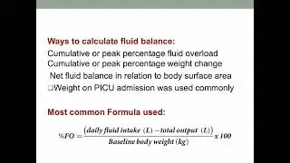 Fluid Balance in Critically Ill children. Dr. Kholoud Al Mukhaini