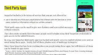 The Safety of Snapchat Regarding Sexual Crimes