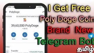 I Got 39,60,000 poly doge coin from this telegram bot with in fraction of second #telegrambot #bot
