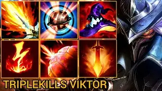 Viktor Wants A Penta But His Mana Makes Him Recall - China Wild Rift Highlights By Tiarty