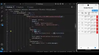 18 React Native Delete Student Record