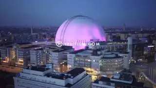 Ericsson Globe aerial footage