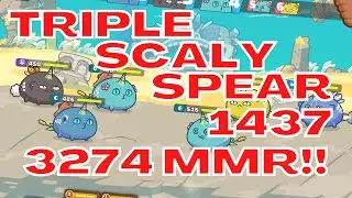 Rank 16 3274 MMR METAT8 1437 Triple Scaly Spear | Season 20 | Axie Infinity