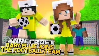 BABY ELLIE JOINS RAVENS FOOTBALL TEAM! Minecraft Little Kelly (Custom Roleplay)